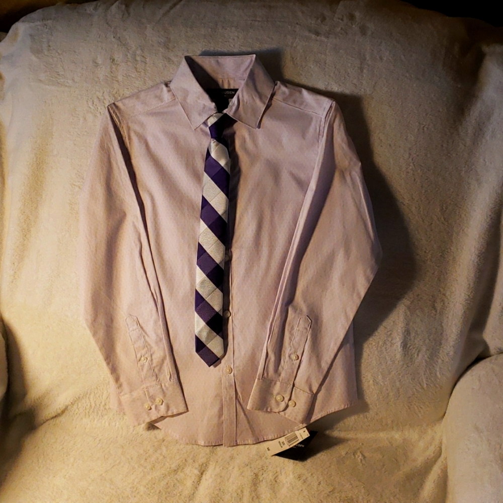 Boys dress shirt with tie